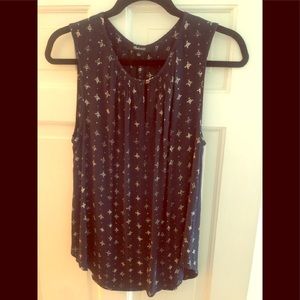 Madewell dark navy top size large - like new
